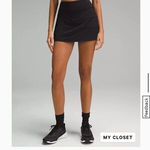 Lululemon Pace Rival Mid-Rise Skirt Long